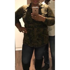 Camouflage Top with drawstring waist